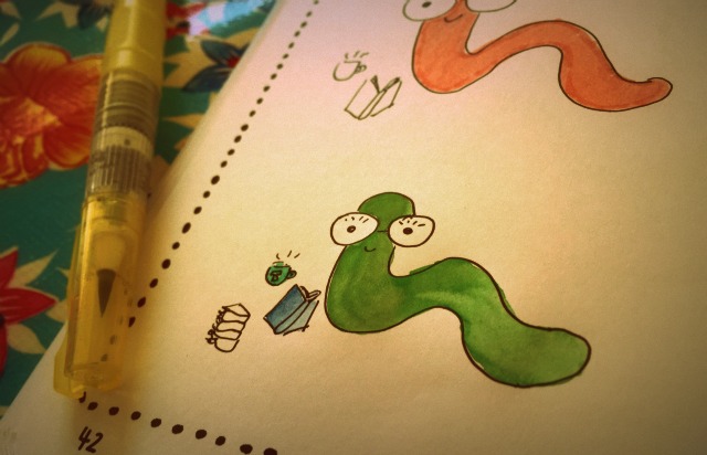 Recensie Doodling for Bookworms - Gemma Correll