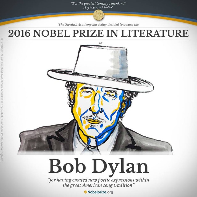 MirandaLeest boekenblog - Bob Dylan Nobelprijs voor de Literatuur