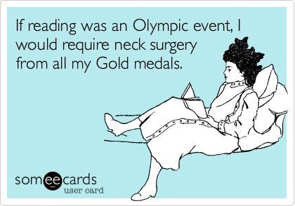 If reading was an Olympic event…